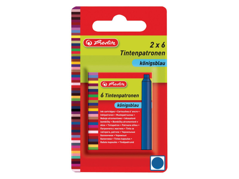 herlitz Cartouches d'encre, bleu royal