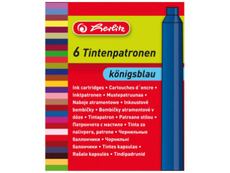 herlitz Cartouches d'encre, bleu royal