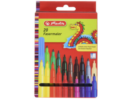 herlitz Feutre, étui en carton de 20