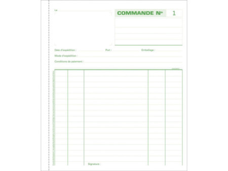 EXACOMPTA Manifold 'Commandes', 210 x 180 mm, tripli