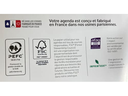 EXACOMPTA Recharge pour organiseur 'Exatime 17 Pocket', 2026