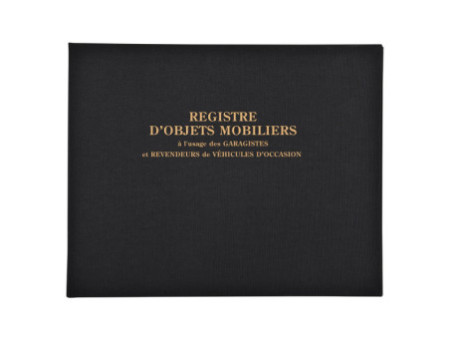 EXACOMPTA Registre 'Objets mobiliers pour les garagistes'