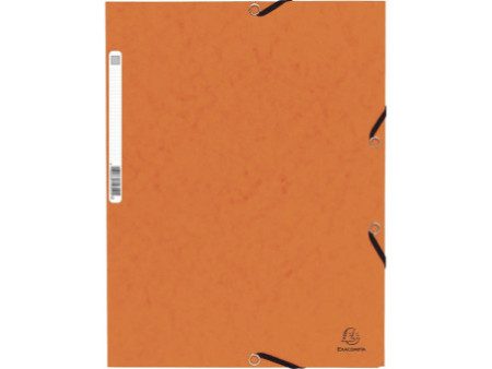 EXACOMPTA Chemise à élastique, A4, carton, orange