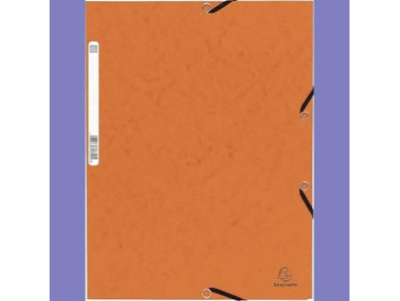 EXACOMPTA Chemise à élastique, A4, carton, orange