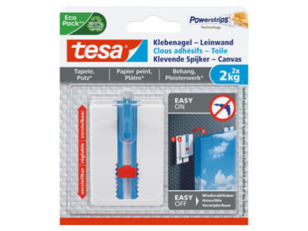 tesa Powerstrips Clou adhésif, pour papier peint et plâtre