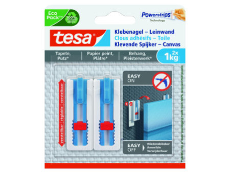 tesa Powerstrips Clou adhésif, pour papier peint et plâtre