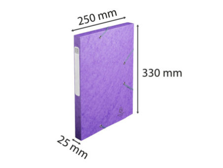 EXACOMPTA Boîte de classement Cartobox, A4, 25 mm, violet