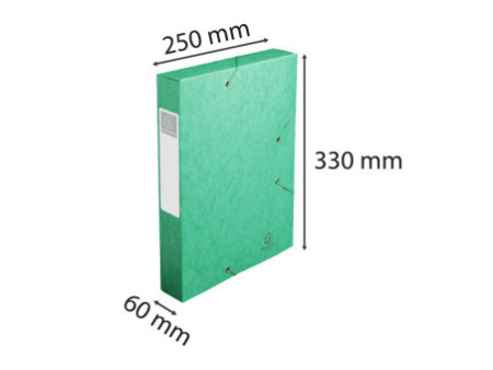 EXACOMPTA Boîte de classement Cartobox, A4, 60 mm, vert
