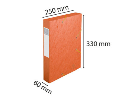 EXACOMPTA Boîte de classement Cartobox, A4, 60 mm, orange