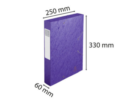 EXACOMPTA Boîte de classement Cartobox, A4, 60 mm, violet