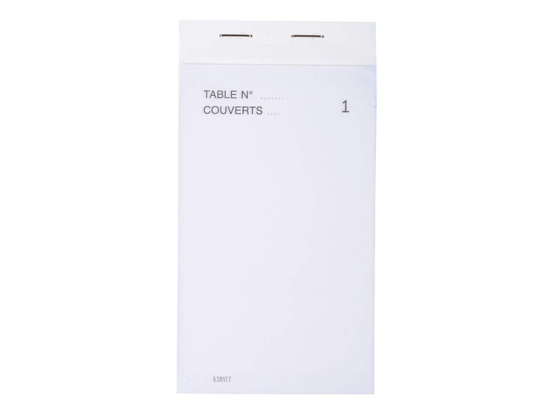 EXACOMPTA Bloc Maître d'Hôtel, 80 x 150 mm vertical, dupli