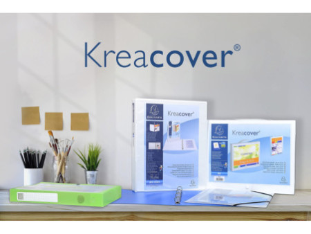EXACOMPTA Classeur à levier Prem'Touch Kreacover, A4, blanc