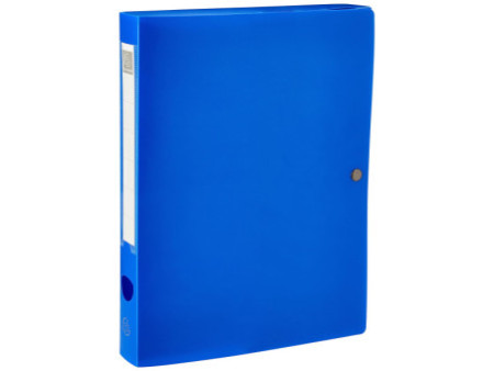 EXACOMPTA Boîte d'archives à pression, PP, 40 mm, bleu