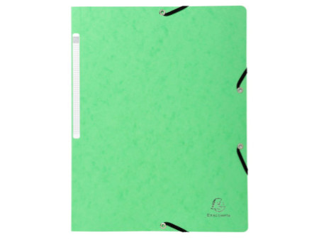 EXACOMPTA Chemise à élastiques, A4, carton, vert tilleul
