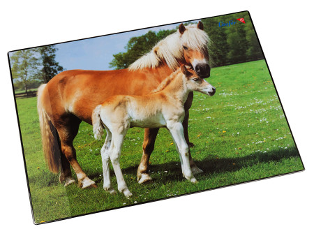 Läufer Sous-main cheval et poulain, 400 x 530 mm