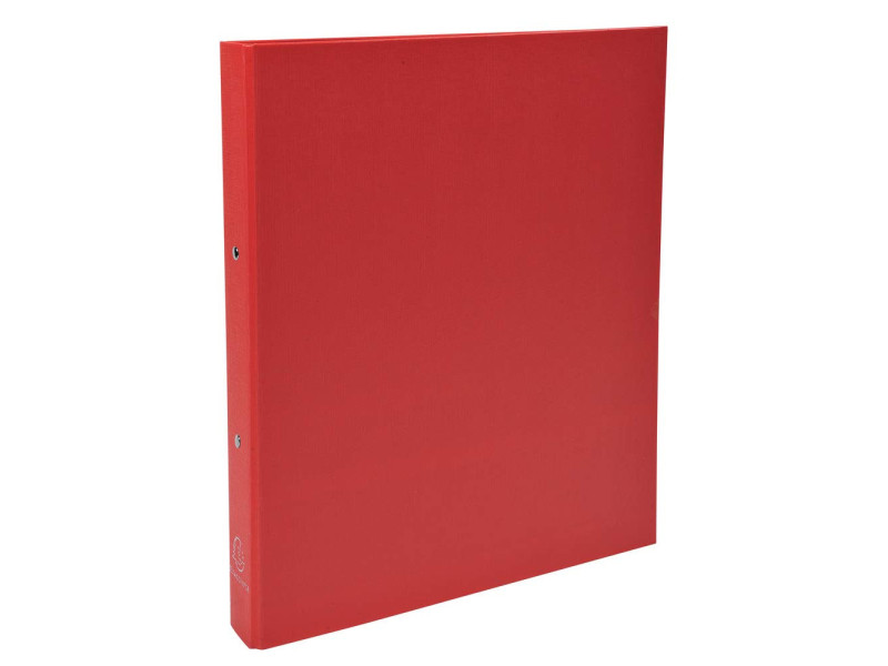 EXACOMPTA Classeur rembordé PP, A4, 2 anneaux, rouge