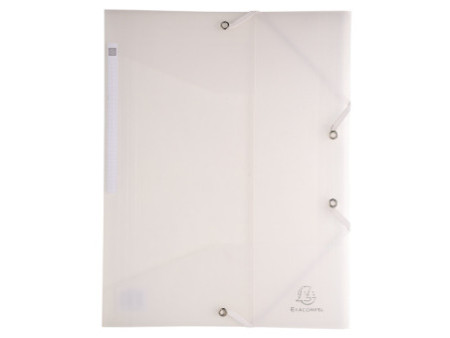 EXACOMPTA Chemise à élastiques Chromaline, PP, A4, blanc