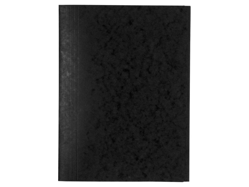 EXACOMPTA Chemise simple 3 rabats, A4, carton, noir