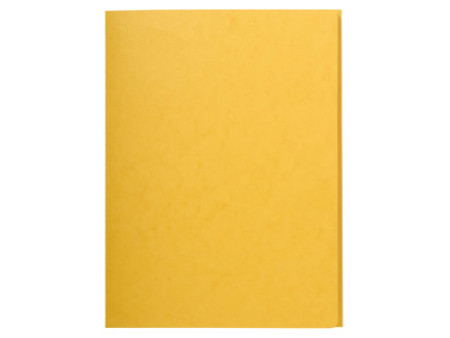 EXACOMPTA Chemise simple 3 rabats, A4, carton, jaune
