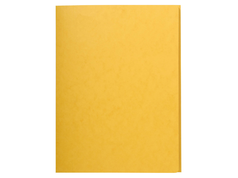 EXACOMPTA Chemise simple 3 rabats, A4, carton, jaune