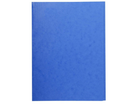 EXACOMPTA Chemise simple 3 rabats, A4, carton, bleu