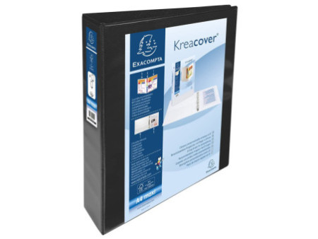 EXACOMPTA Classeur personnalisable Kreacover, A4 Maxi, noir