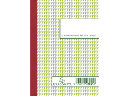 EXACOMPTA Manifold 'Quadrillé', 148 x 105 mm, tripli