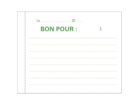 EXACOMPTA Manifold 'Bon pour', 105 x 135 mm, dupli
