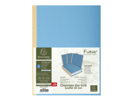 EXACOMPTA Chemise à soufflet, en carton, 320 g/m2, assorties