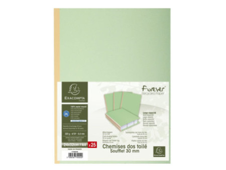 EXACOMPTA Chemise à soufflet, en carton, 320 g/m2, assorties