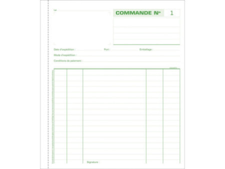 EXACOMPTA Manifold 'Commandes', 210 x 180 mm, dupli