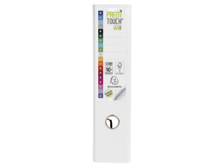EXACOMPTA Classeur à levier PP Premium, A4, 80 mm, blanc