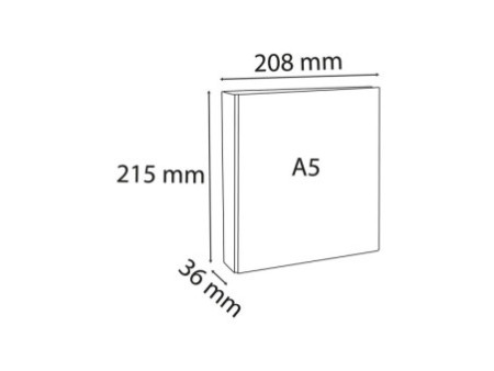 EXACOMPTA Classeur personnalisable Kreacover, A5, blanc