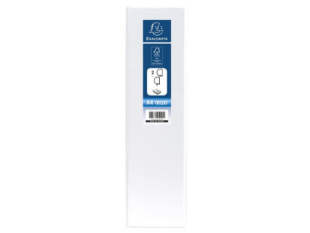 EXACOMPTA Classeur personnalisable Kreacover, A4 Maxi, blanc