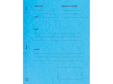 EXACOMPTA Dossiers de plaidoirie 'Pour / Contre', turquoise