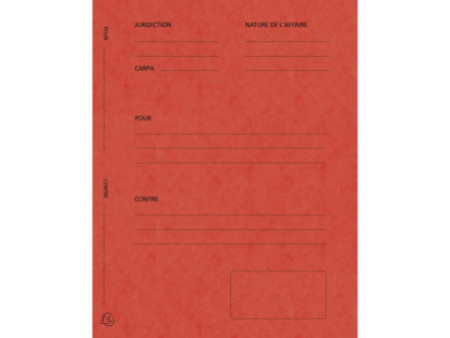 EXACOMPTA Dossiers de plaidoirie 'Pour / Contre', rouge