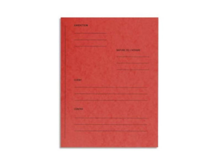 EXACOMPTA Dossiers de plaidoirie 'Pour / Contre', rouge