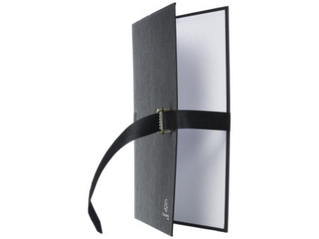 EXACOMPTA Chemise à dos extensible, A4, carton, noir