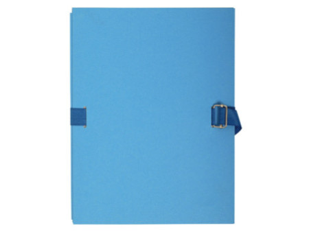 EXACOMPTA Chemise à dos extensible, A4, carton, bleu clair