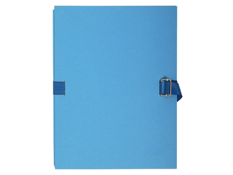 EXACOMPTA Chemise à dos extensible, A4, carton, bleu clair