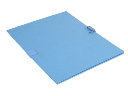 EXACOMPTA Chemise à dos extensible, A4, carton, bleu clair