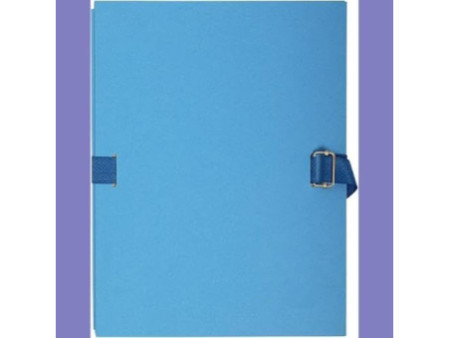 EXACOMPTA Chemise à dos extensible, A4, carton, bleu clair