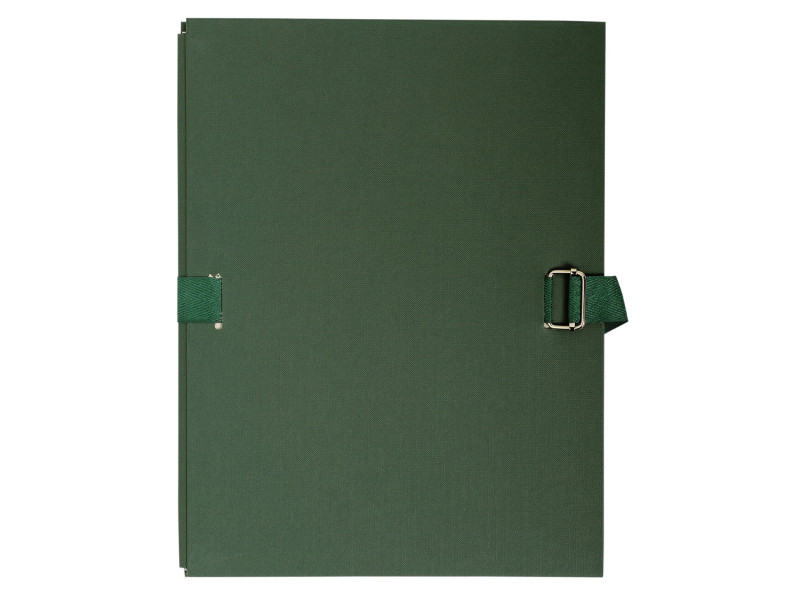 EXACOMPTA Chemise à dos extensible, A4, carton, vert foncé