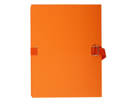 EXACOMPTA Chemise à dos extensible, A4, carton, orange