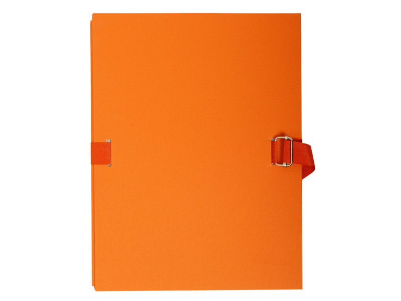 EXACOMPTA Chemise à dos extensible, A4, carton, orange