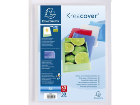 EXACOMPTA Protège-documents Kreacover, A4, PP, assorti