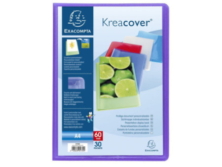 EXACOMPTA Protège-documents Kreacover, A4, PP, assorti
