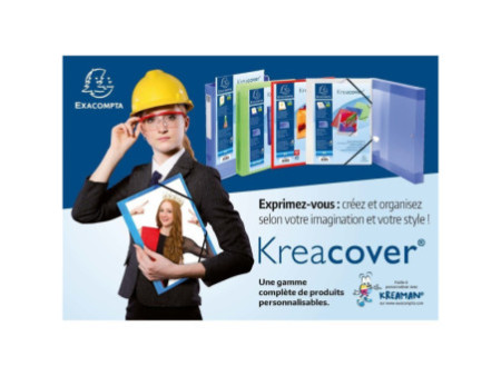 EXACOMPTA Protège-documents Kreacover, A4, PP, assorti