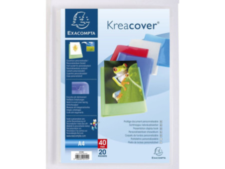 EXACOMPTA Protège-documents Kreacover, A4, PP, assorti