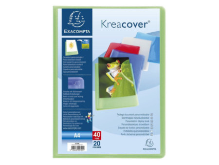 EXACOMPTA Protège-documents Kreacover, A4, PP, assorti